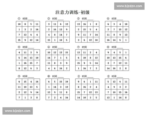提升注意力与反应能力的综合视觉训练方法探索与实践